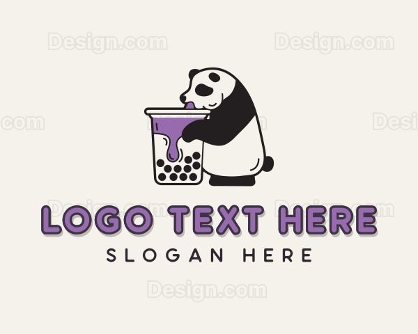 Panda Bubble Tea Logo