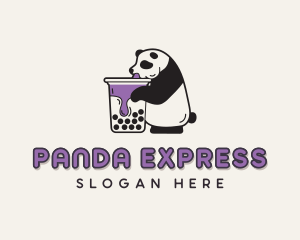 Panda Bubble Tea logo design