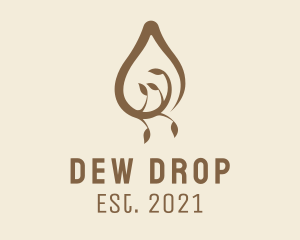 Essential Oil Drop  logo design