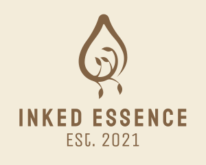 Essential Oil Drop  logo design