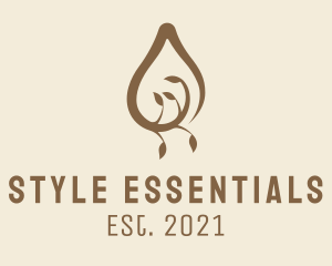 Essential Oil Drop  logo design