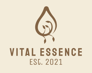 Essential Oil Drop  logo design