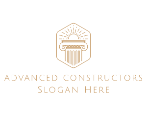 Elegant Greek Pillar logo design