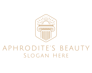 Elegant Greek Pillar logo