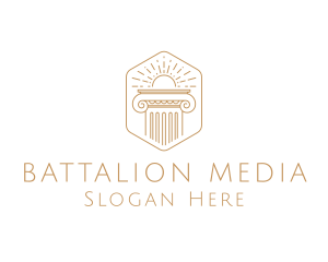 Elegant Greek Pillar logo design