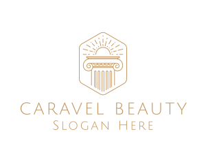 Elegant Greek Pillar logo design