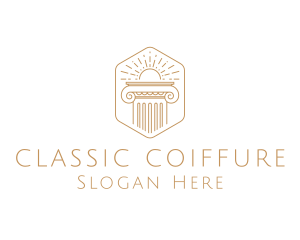 Elegant Greek Pillar logo design