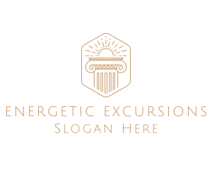 Elegant Greek Pillar logo design