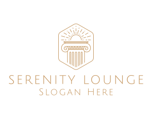 Elegant Greek Pillar logo design