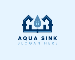 Plumbing Pipe Leak logo design