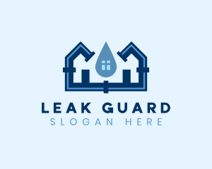 Plumbing Pipe Leak logo design