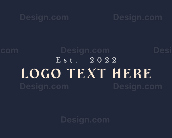 Professional Business Serif Logo