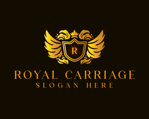 Royal Shield Crown logo design