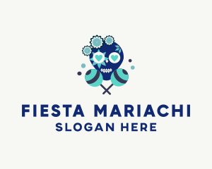 Romantic Skull Maracas logo