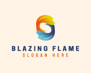 Fire Ice Cooling logo design