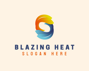 Fire Ice Cooling logo design