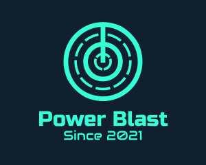 Minimalist Power Switch logo design