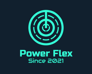 Minimalist Power Switch logo design