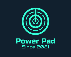 Minimalist Power Switch logo design