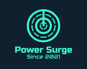 Minimalist Power Switch logo design