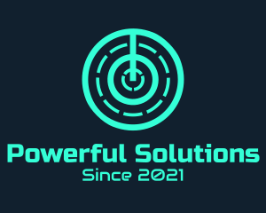 Minimalist Power Switch logo design