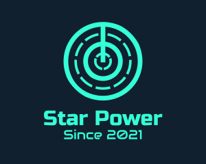 Minimalist Power Switch logo design