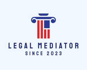 American Law Firm Pillar logo design