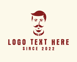 Asian Moustache Man logo