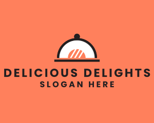 Sushi Restaurant Cloche logo design