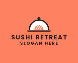 Sushi Restaurant Cloche logo design