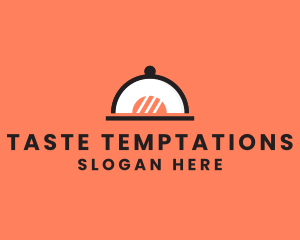 Sushi Restaurant Cloche logo design