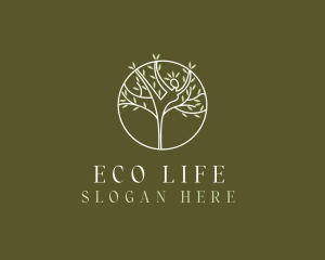 Woman Tree Ecology logo design