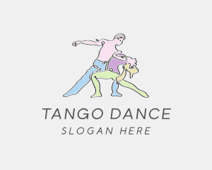 Dancing Couple Dance Studio logo design