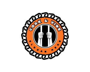 Jail Chain Prisoner logo design