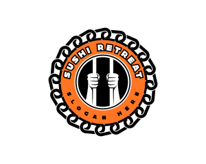 Jail Chain Prisoner logo design