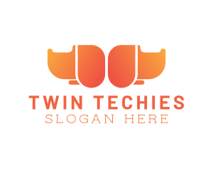 Twin Orange Dogs logo design