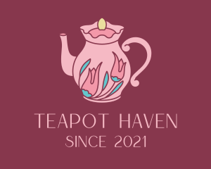 Pink Floral Teapot logo