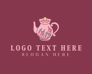 Pink Floral Teapot logo