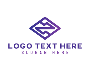 Purple Abstract Shape logo