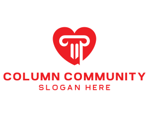 Red Heart Column logo