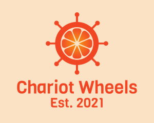 Orange Citrus Wheel  logo design