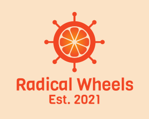 Orange Citrus Wheel  logo design