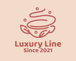 Coffee Cup Line Art logo design