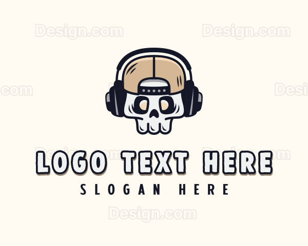 Skull Media Headset Logo