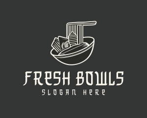 Noodle Soup Bowl logo design