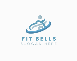 Fitness Wellness Person logo design