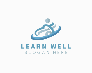 Fitness Wellness Person logo design