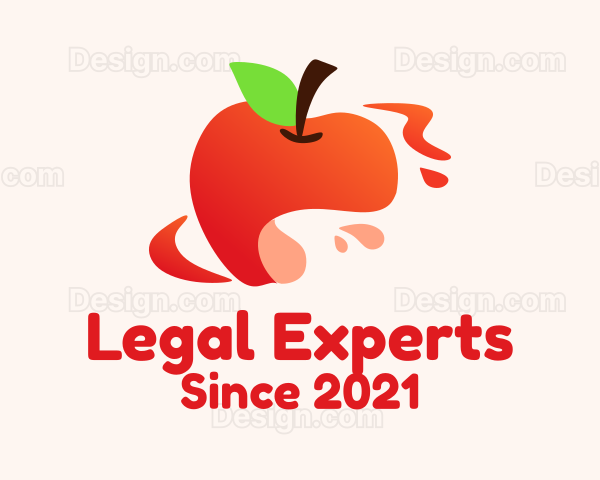Apple Fruit Splash Logo