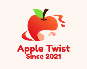 Apple Fruit Splash logo design