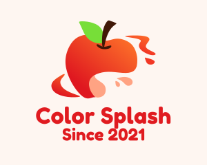 Apple Fruit Splash logo design